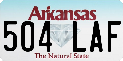 AR license plate 504LAF