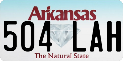 AR license plate 504LAH