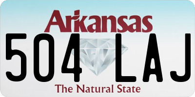 AR license plate 504LAJ