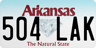 AR license plate 504LAK