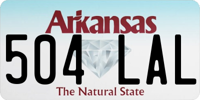 AR license plate 504LAL