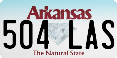 AR license plate 504LAS
