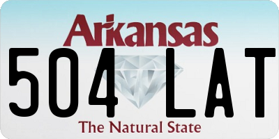 AR license plate 504LAT