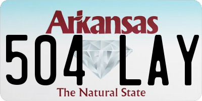 AR license plate 504LAY