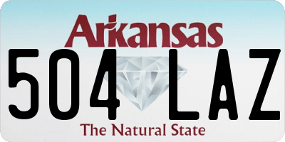 AR license plate 504LAZ