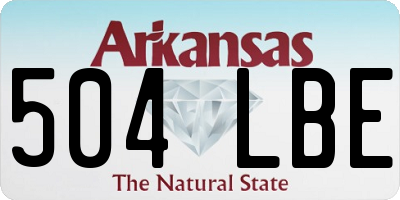 AR license plate 504LBE
