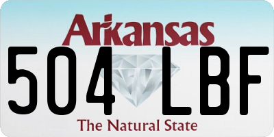 AR license plate 504LBF