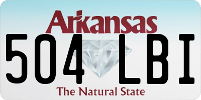 AR license plate 504LBI