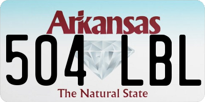 AR license plate 504LBL