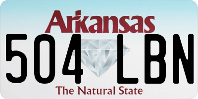 AR license plate 504LBN