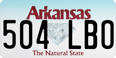AR license plate 504LBO