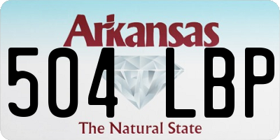 AR license plate 504LBP