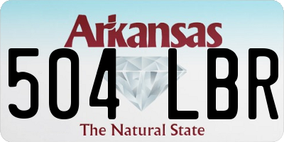 AR license plate 504LBR