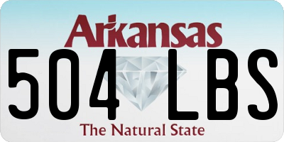 AR license plate 504LBS