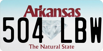 AR license plate 504LBW