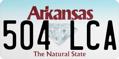 AR license plate 504LCA