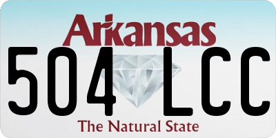 AR license plate 504LCC