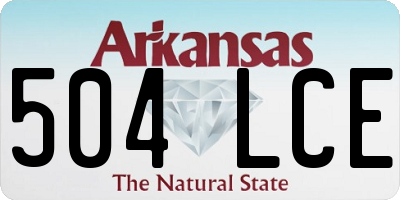 AR license plate 504LCE