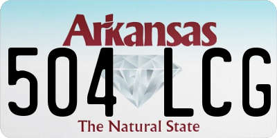 AR license plate 504LCG
