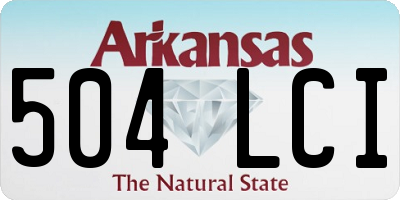AR license plate 504LCI