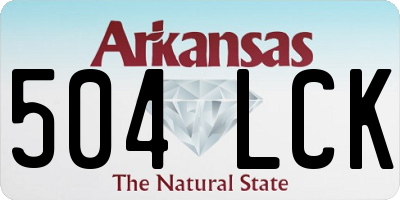AR license plate 504LCK