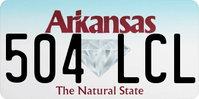 AR license plate 504LCL
