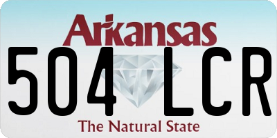 AR license plate 504LCR