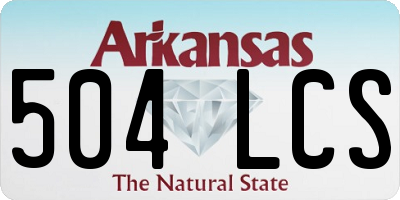 AR license plate 504LCS