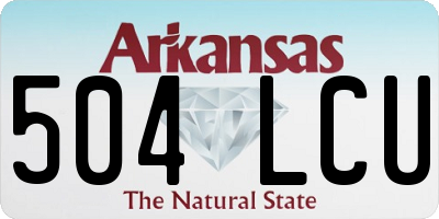 AR license plate 504LCU