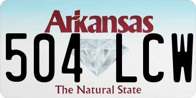 AR license plate 504LCW