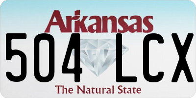AR license plate 504LCX