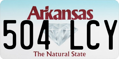 AR license plate 504LCY