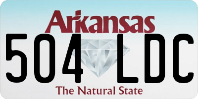 AR license plate 504LDC