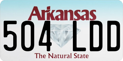 AR license plate 504LDD