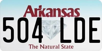 AR license plate 504LDE