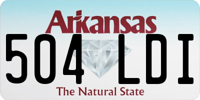 AR license plate 504LDI