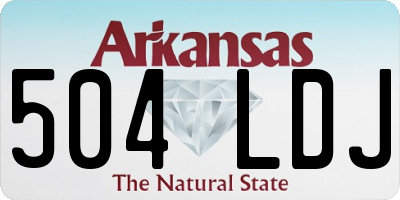 AR license plate 504LDJ