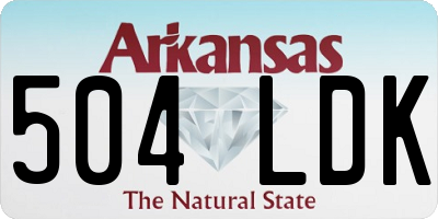 AR license plate 504LDK