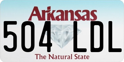 AR license plate 504LDL