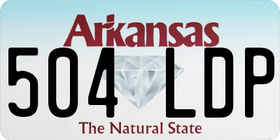 AR license plate 504LDP