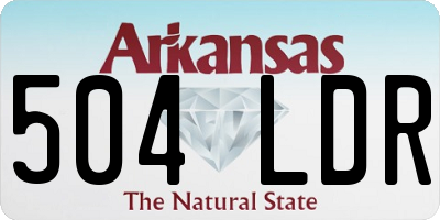 AR license plate 504LDR