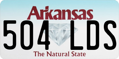 AR license plate 504LDS