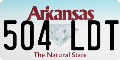 AR license plate 504LDT