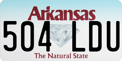 AR license plate 504LDU