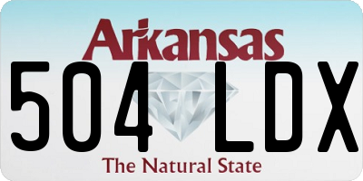 AR license plate 504LDX