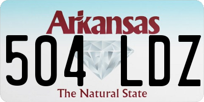 AR license plate 504LDZ