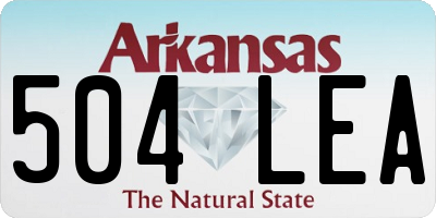 AR license plate 504LEA