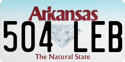 AR license plate 504LEB