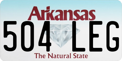 AR license plate 504LEG