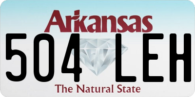 AR license plate 504LEH